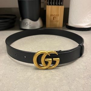 Gucci GG Marmont Leather Belt Size 75